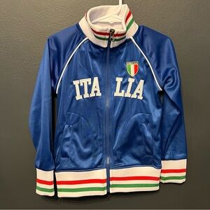Vintage Italia Zip Up Track Jacket Blue Venice Collection Toddler Size 1/2